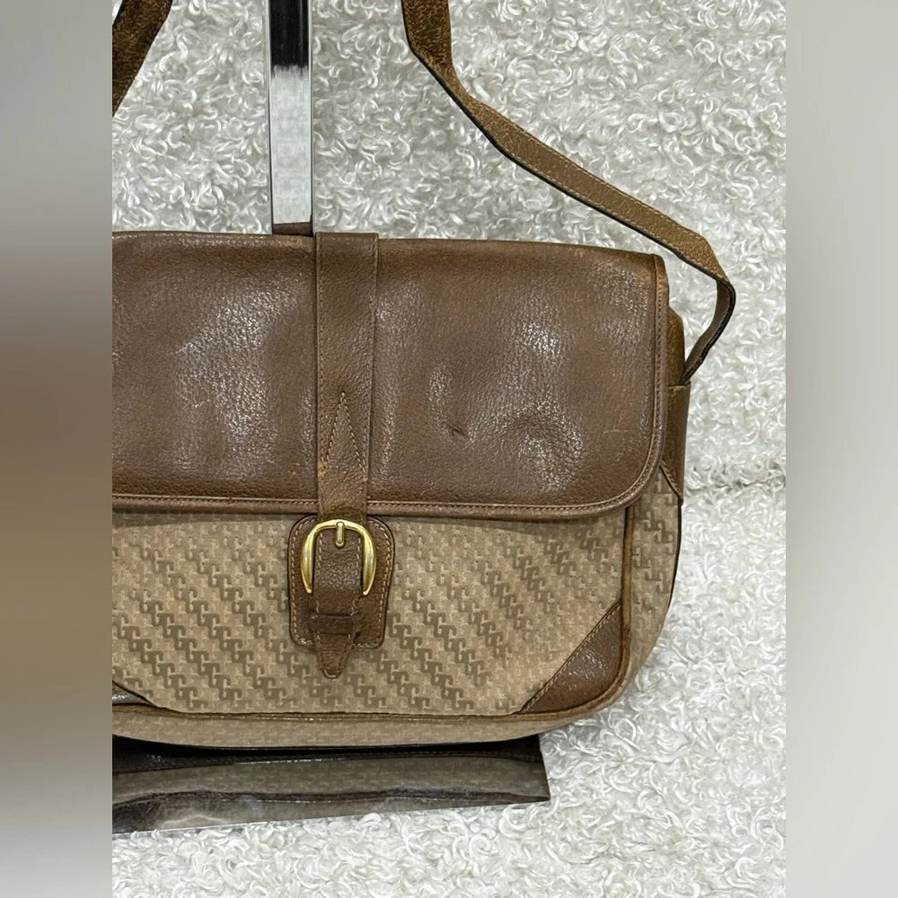 GUCCI Vintage Shoulder Crossbody Bag Canvas Brown - Picture 3 of 16